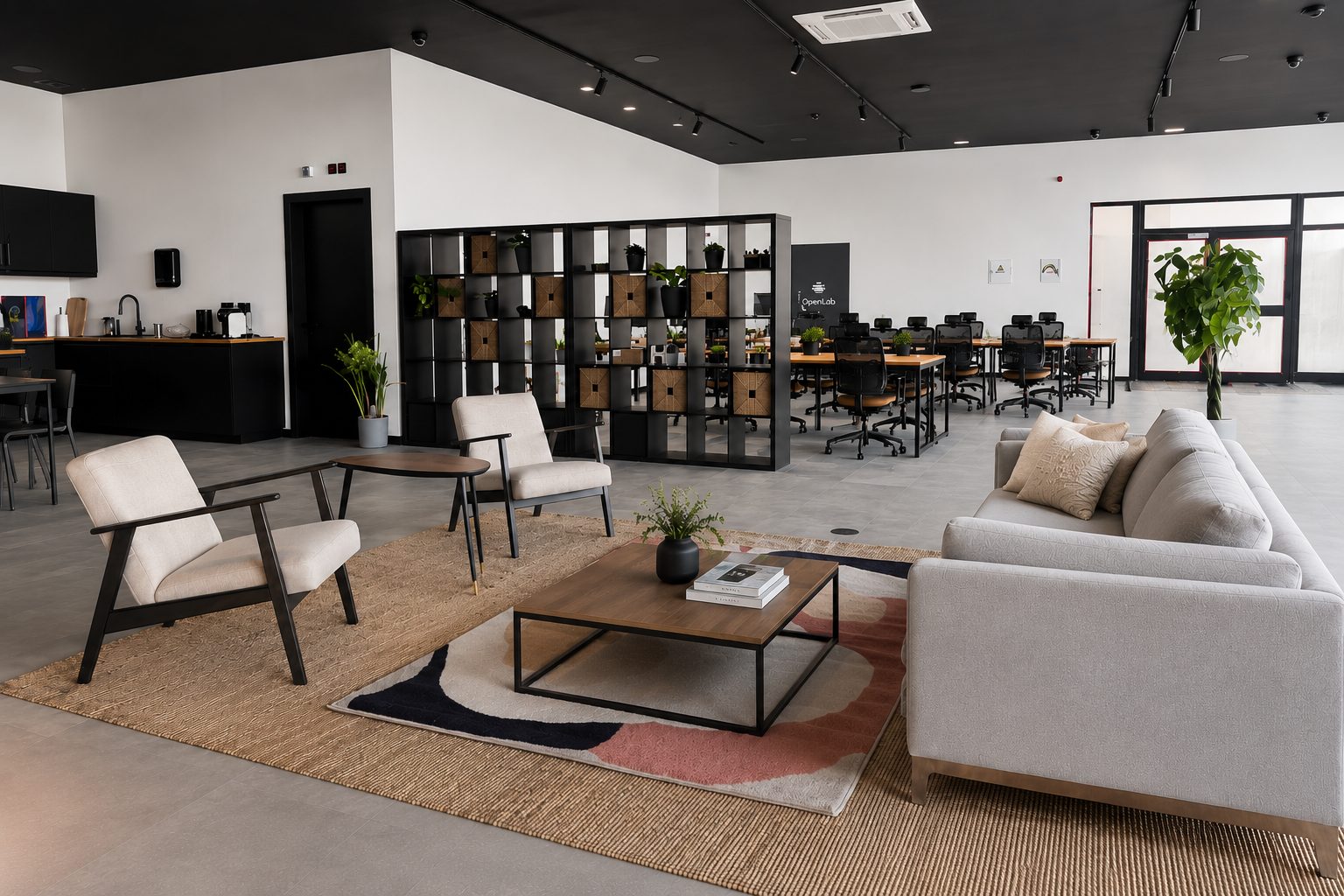 The open workspace at 22cowork, Setúbal